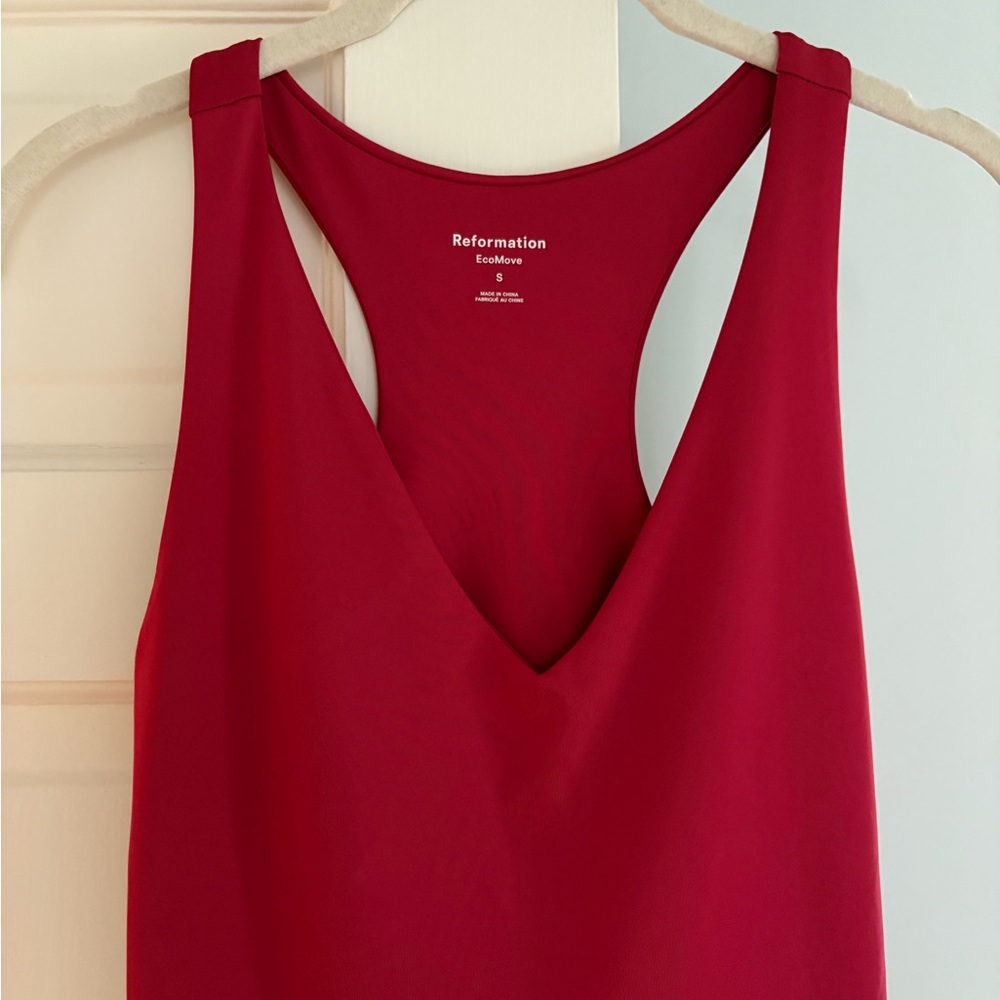 Reformation Bella Ecomove Active Dress – Size S Lipstick Red - Picture 6 of 8
